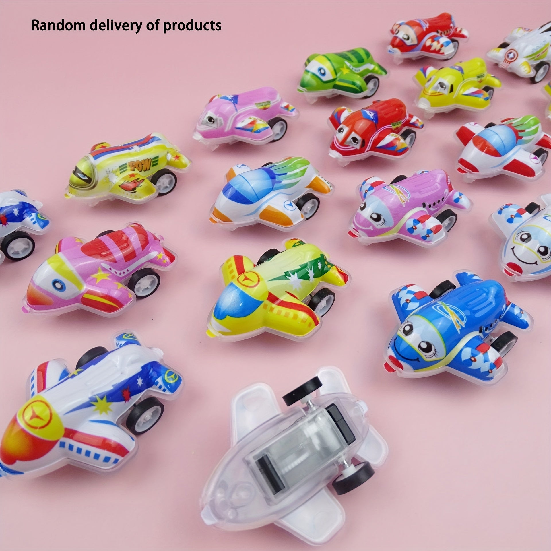 Kids Mini Transparent Pull back Car Racing Plane Animal Kindergarten Gift Candy