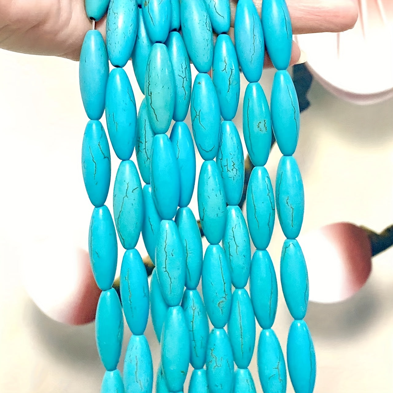 10pcs Turquoise Stone Beads for DIY Jewelry Making