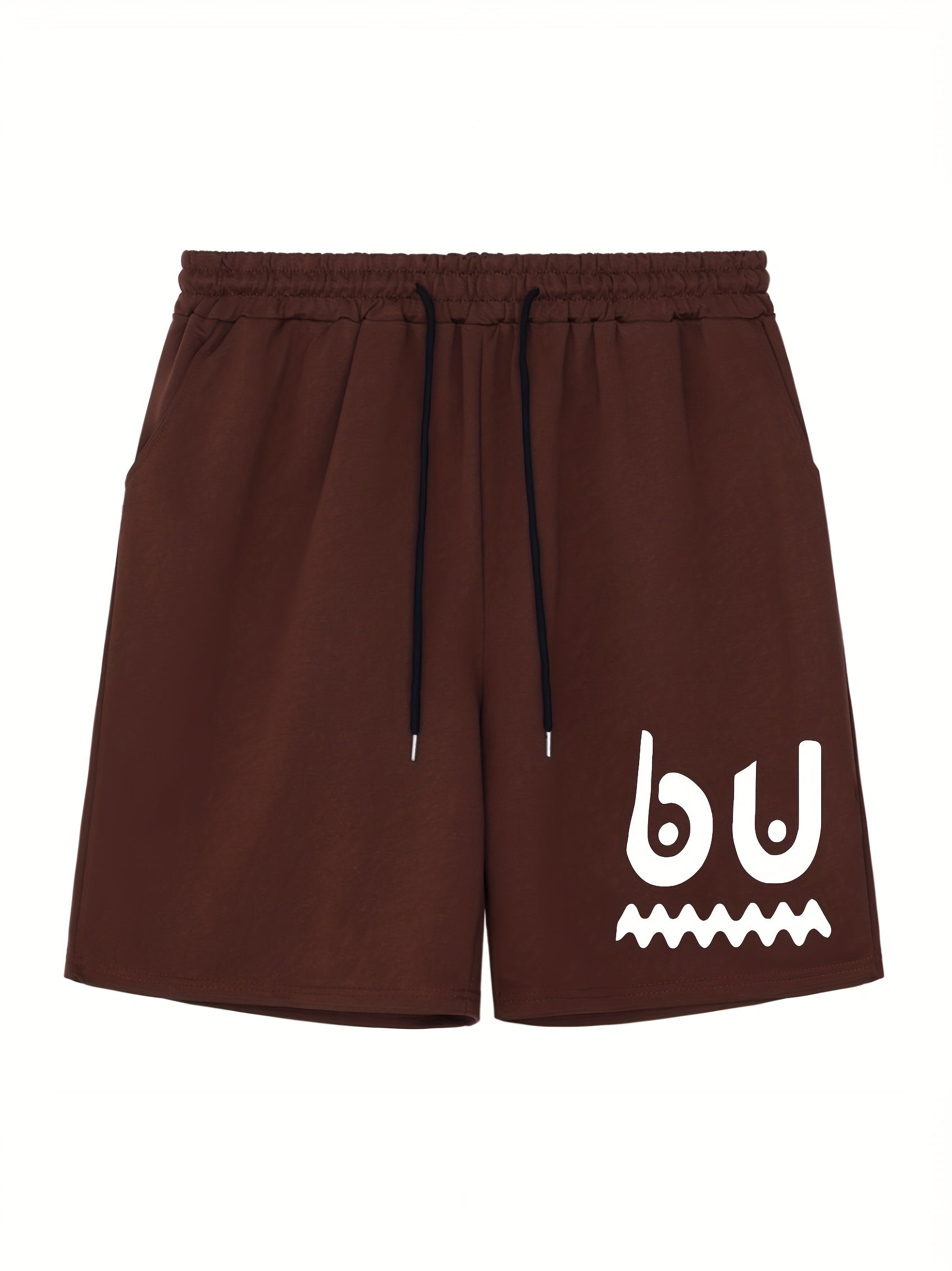 Men's Doodle Graphic Athletic Shorts For Summer