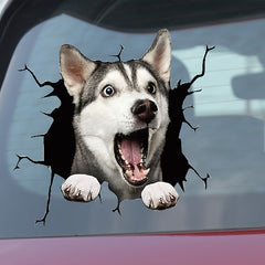 French Bulldog Car Sticker Rear Window Puppy 3D Simulation Vinyl Decal