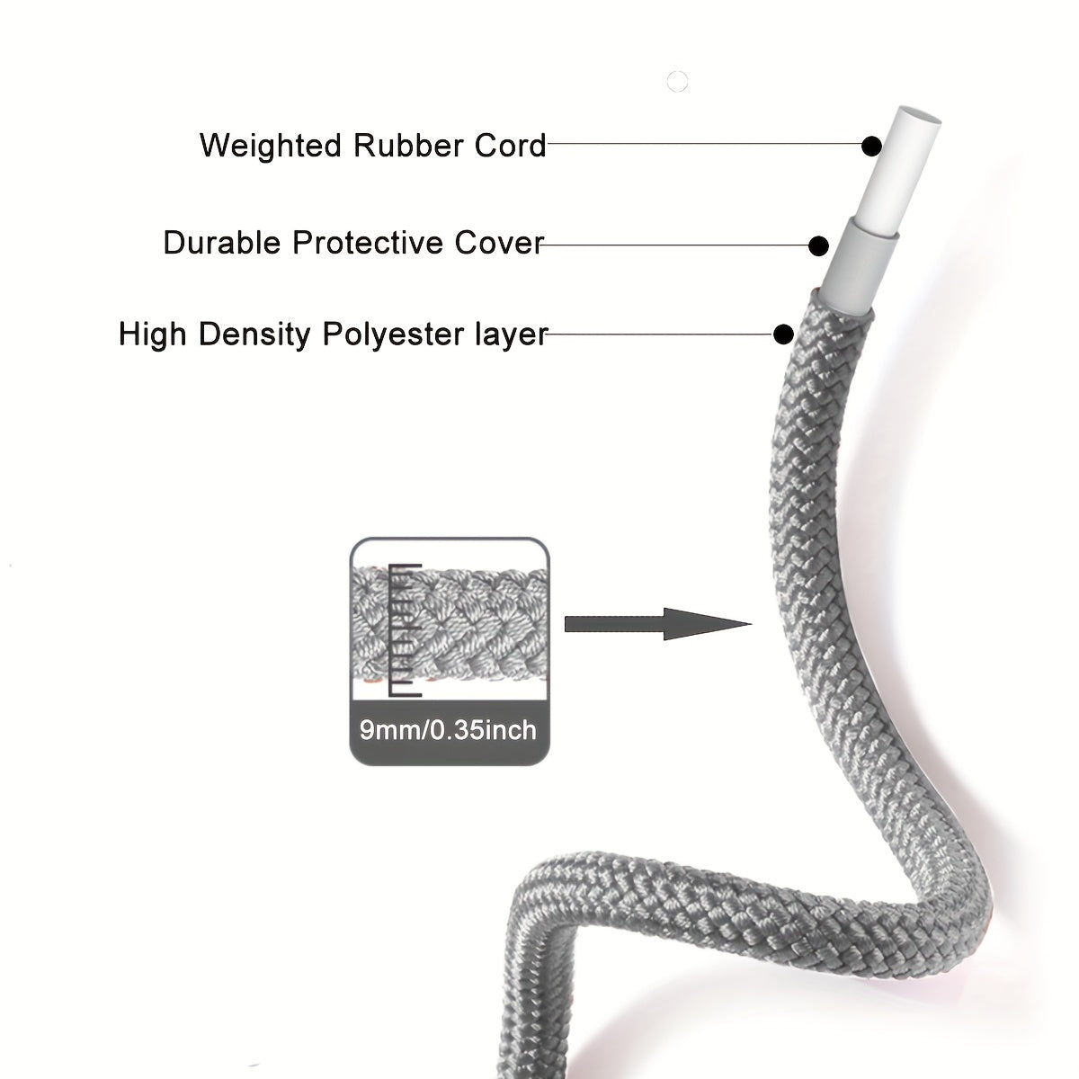 Adjustable Weighted Jump Rope for Fitness Training