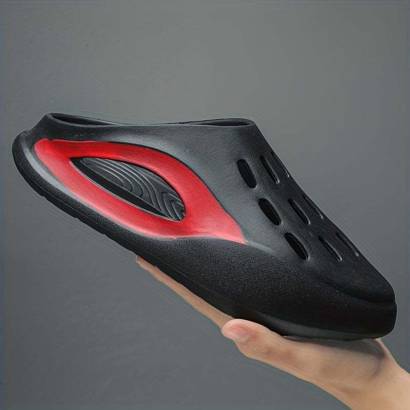 Men's Lightweight Slip On Foam Clogs Hollow Out Non Slip Garden Shoes