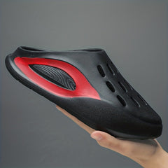 Men's Lightweight Slip On Foam Clogs Hollow Out Non Slip Garden Shoes