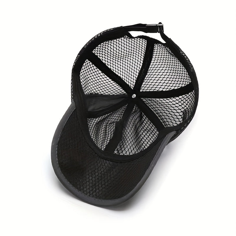 Unisex Sunshade Breathable Baseball Cap With Letter Embroidery