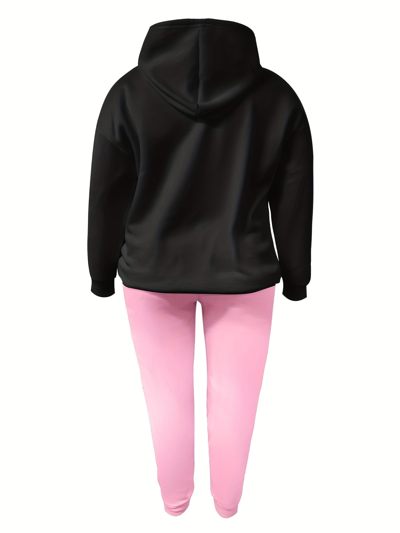 Gothic Outfits Set Skull Print Hoodie & Joggers 2 Piece Set