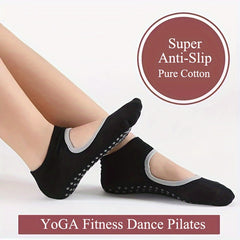 Professional Yoga Socks Backless Non-slip Sports Socks With Grips