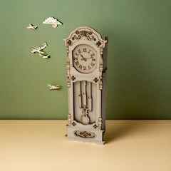 Vintage European Style Wooden Puzzle Clock