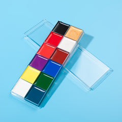 12 Colors Halloween Body Paint Paste Drama Makeup Palette