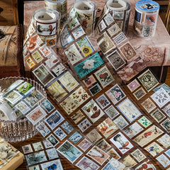 Vintage Stamp Washi Tape Post Office Style DIY Scrapbooking Sticker