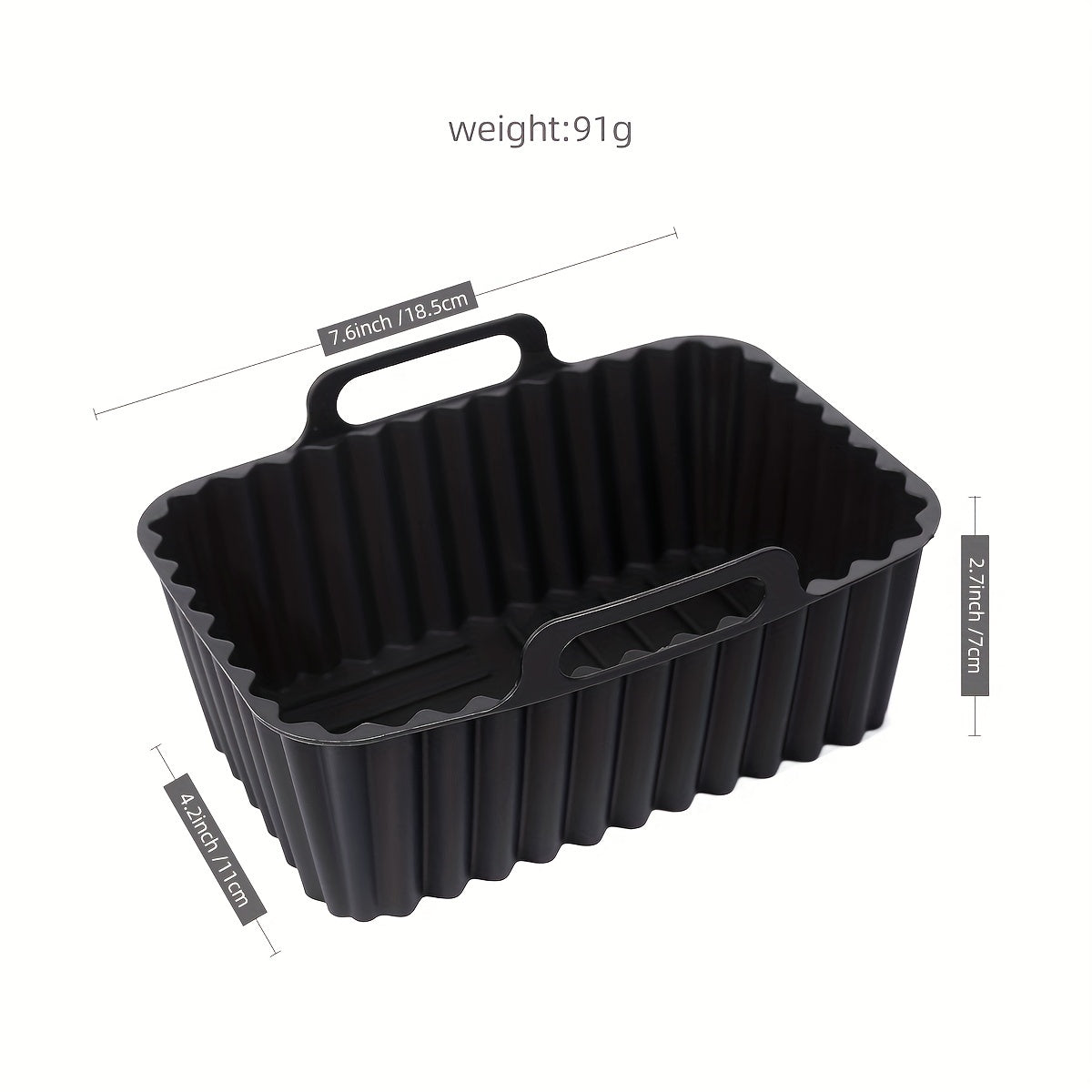 3pcs Silicone Liner For Air Fryer Reusable Food Safe Non-stick Baking Pan
