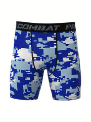 Xinso Men's Camo Compression Shorts Moisture Wicking High Stretch Athletic