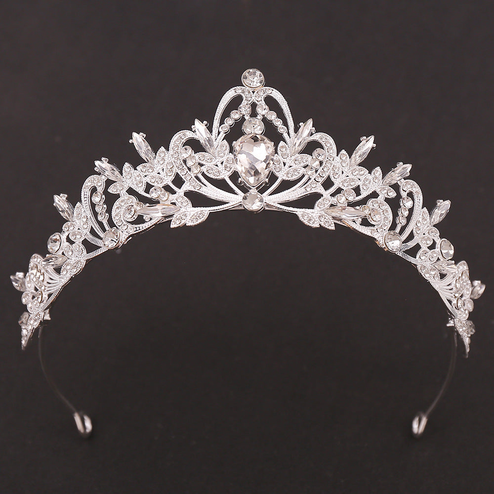 Vintage Baroque Rhinestone Wedding Crystal Tiara