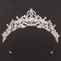 Vintage Baroque Rhinestone Wedding Crystal Tiara