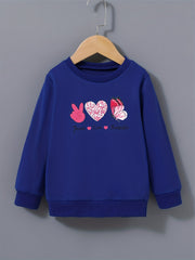 Peace Love Butterfly Girls Sweatshirt Casual Comfort Fit Toddler Tops Pullover