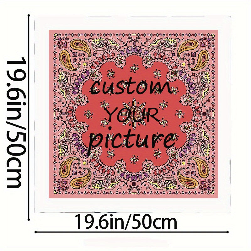 Customizable Personalized Scarf for Women and Men Soft Polyester Fiber