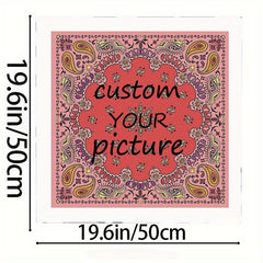 Customizable Personalized Scarf for Women and Men Soft Polyester Fiber