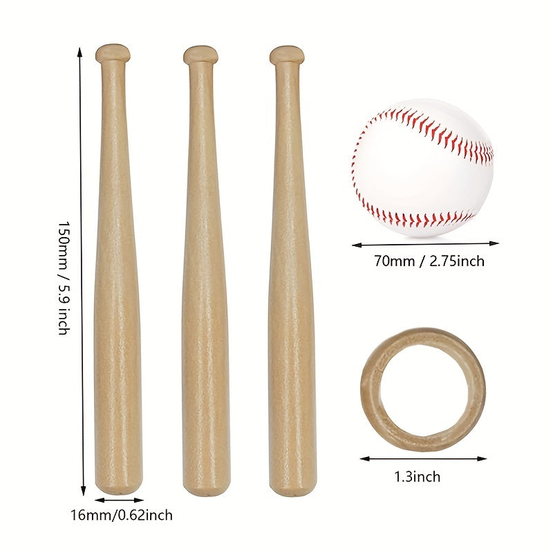 Wooden Baseball Holder Mini Baseball Bat Holder With Baseball
