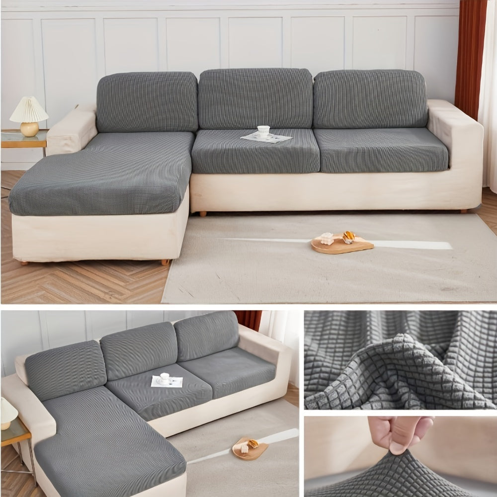Solid Jacquard Sofa Cover Universal Slipcover Elastic Chair Covers