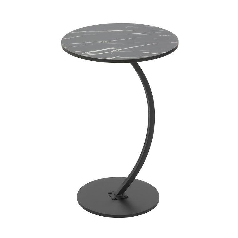 Modern C-Shaped Side Table for Living Room, Bedroom, Sofa