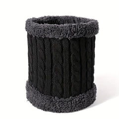 Winter Scarf Neck Gaiter Velvet Thick Warm Knitted Neck Cover