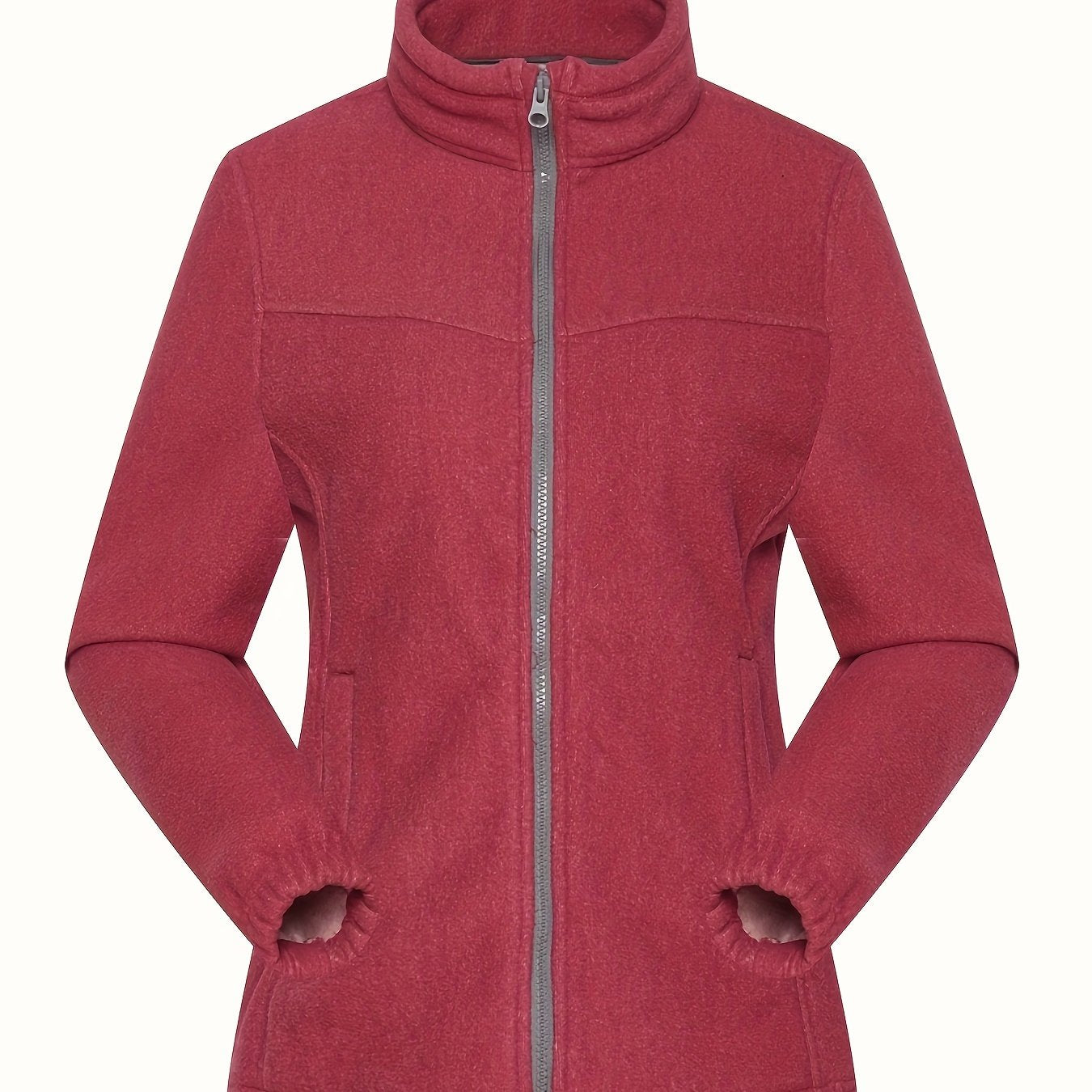Women's Zip-Up Sports Jacket Windproof Fleece Coat