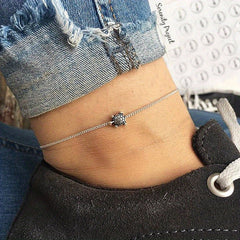 Vintage Style Turtle Anklet Beach Alloy Ankle Bracelet