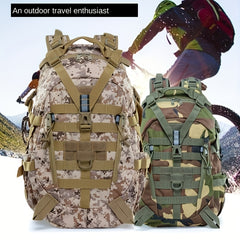 40L Camping Backpack Men's Travel Mountaineering Bag Outdoor Hiking Shoulder