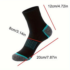 10 Pairs Men's Outdoor Running & Basketball Ankle Socks