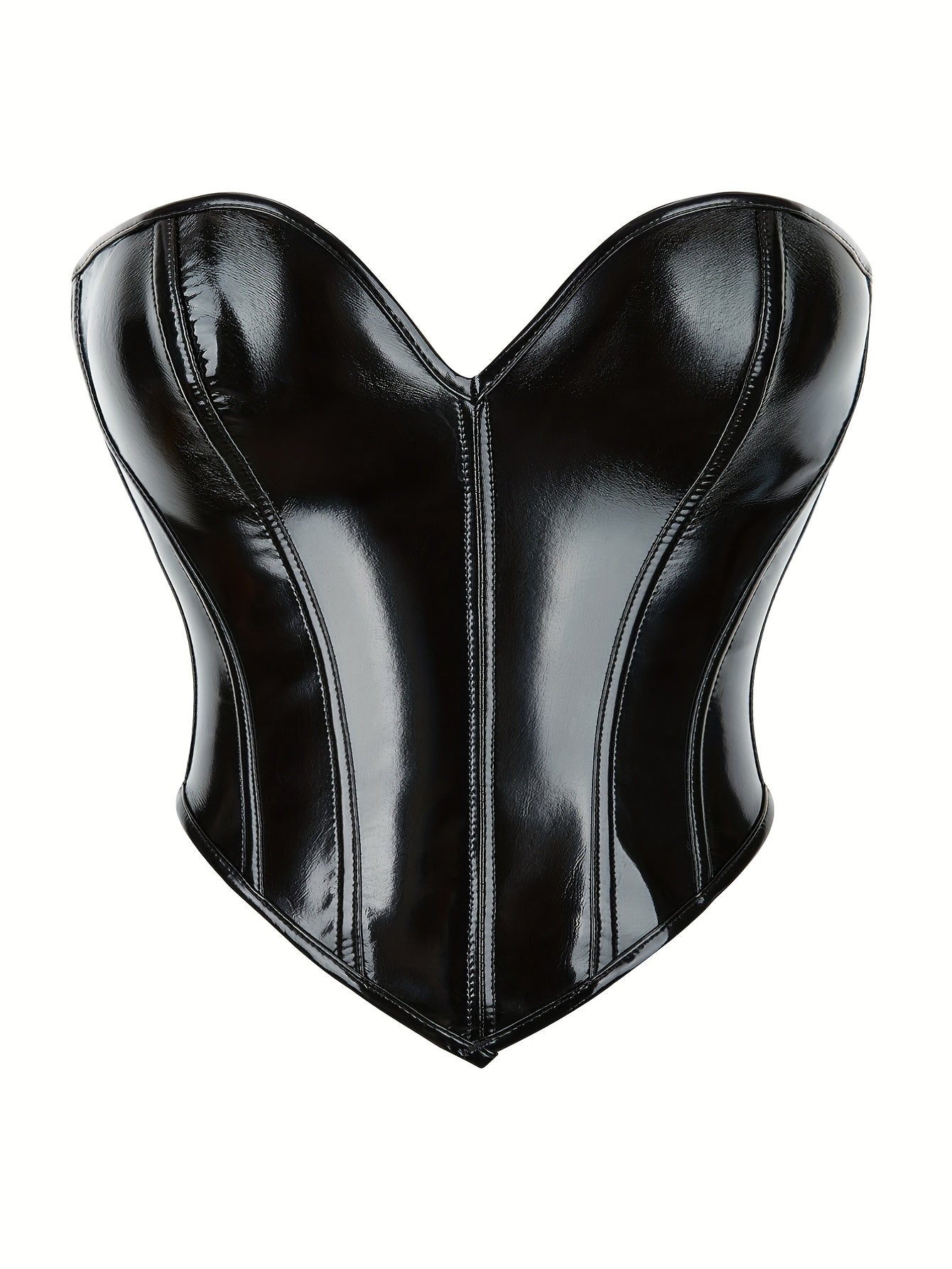 Strapless Corset Bustier Tummy Control Lace Up Body Shaper