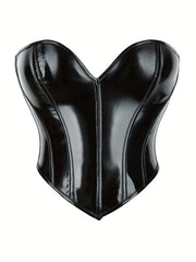 Strapless Corset Bustier Tummy Control Lace Up Body Shaper