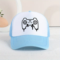 Casual Game Console Mesh Cap Sun Protection Hat for Kids