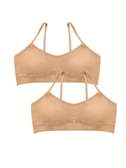 Girls' 2pc Bra & Spaghetti Strap Set