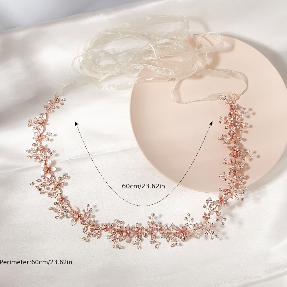 Rhinestone Flower Bridal Belt Crystal Bride Sash Wedding Party Accessory
