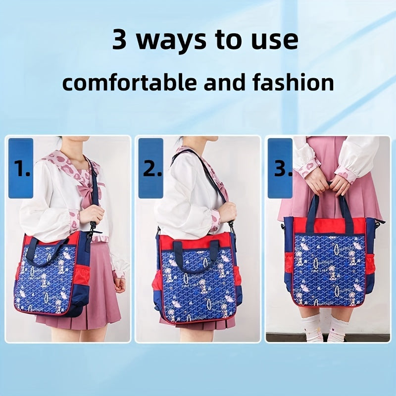 Waterproof Carrying Book File Bag, 2 Layer Structure, Easy To Carry