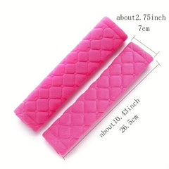2pcs Soft Car Seat Belt Covers Shoulder Protector Pads for Adults Teens