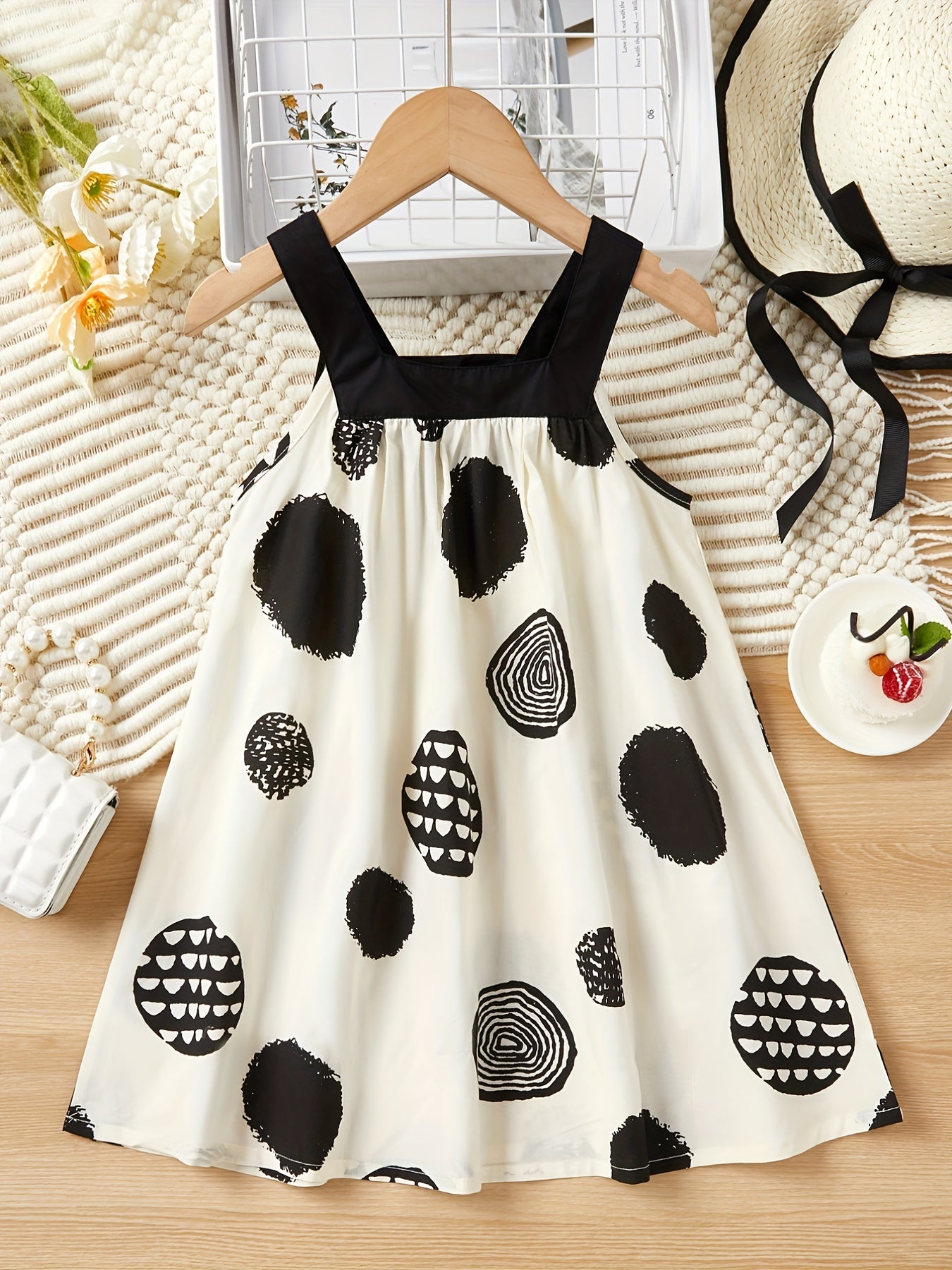 Polka Dot Cami Princess Dress For Toddler Girls
