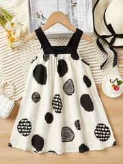 Polka Dot Cami Princess Dress For Toddler Girls