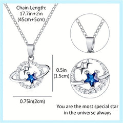 Faux Diamond Pendant Necklace for Girls
