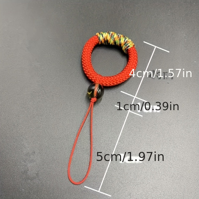 Cell Phone Ring Buckle Short Mobile Phone Case Lanyard Creative Keychain