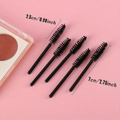 100pcs Short Handle Mascara Brushes Wands for Eyelash Extensions and Mascara Use