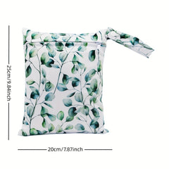 1pc Leave Print 20 Small Reusable Wet Bag
