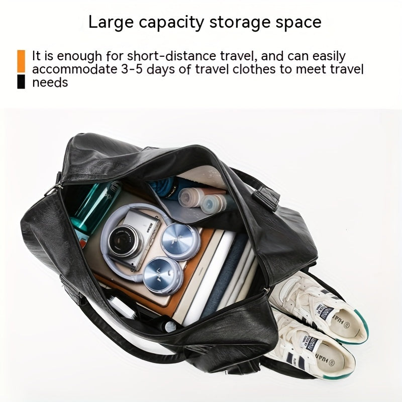 Large Capacity Zipper Fitness Tote Bag for Sports and Travel