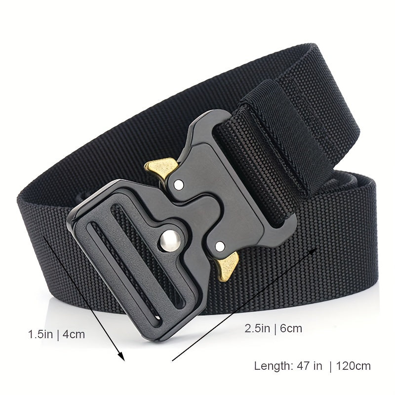 Men's Tactical Belt Quick Release Elastic Casual Nylon Tooling Training Belt