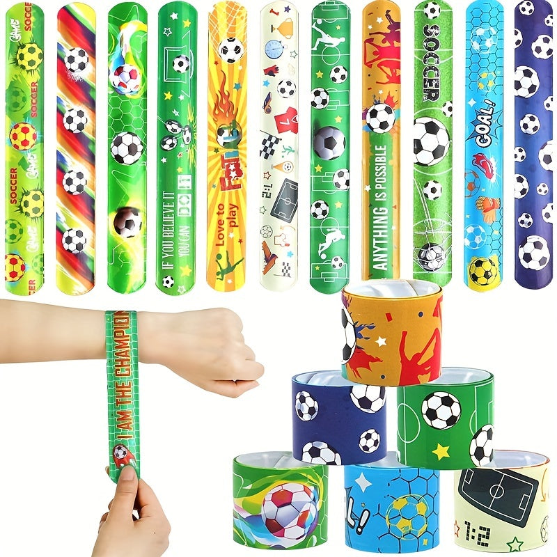 Football PVC Pat Ring Print Wristband Toy For Kids