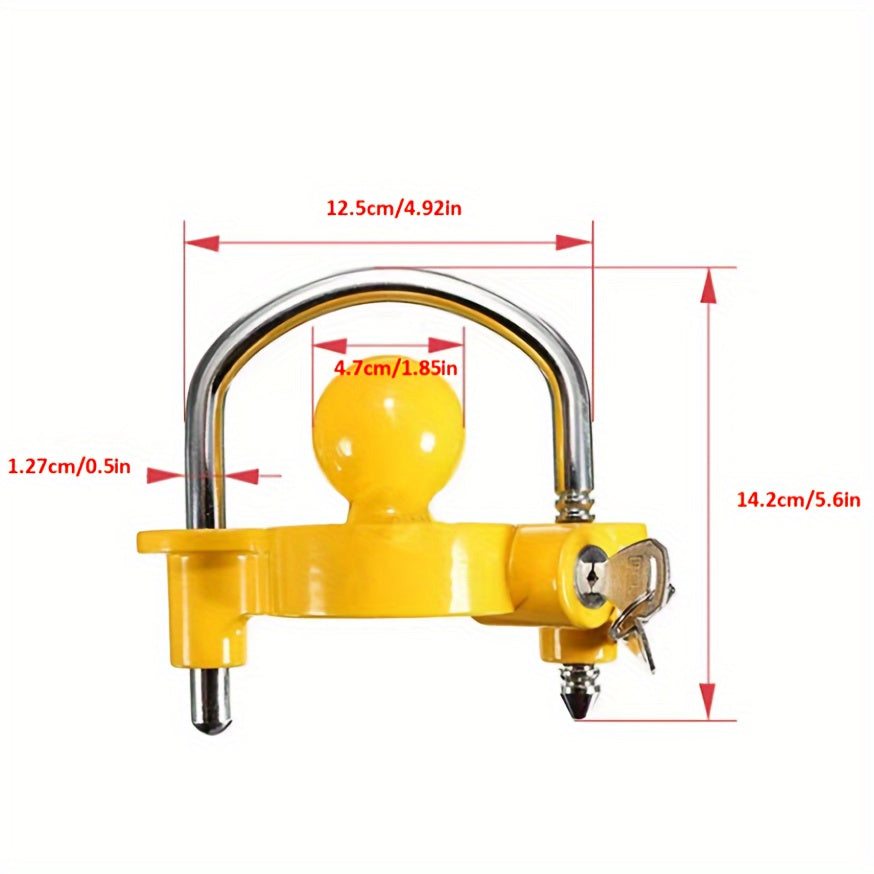 RV Car Hanging Trailer Lock Flower Basket U-shaped Anti-theft Lock