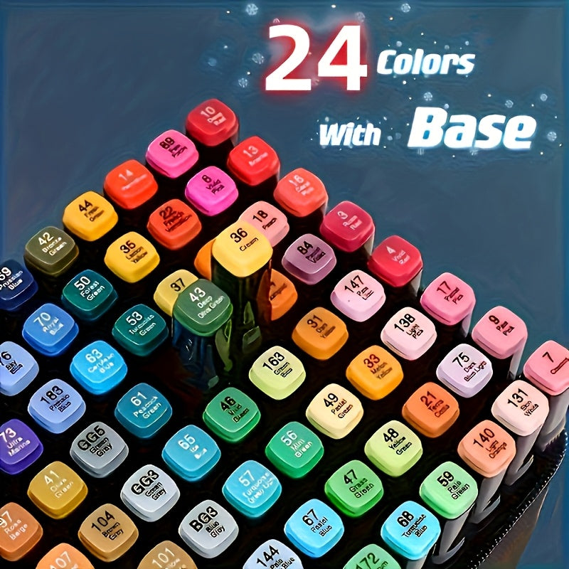 Artist Marker Set Dual Tip Sketching Art Markers