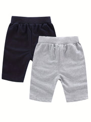 Boys Basic Solid Active Shorts for Summer Outdoor