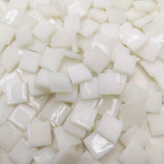 60pcs Ivory Hot Melt Glass Mosaic DIY Material for Children's Puzzle Making