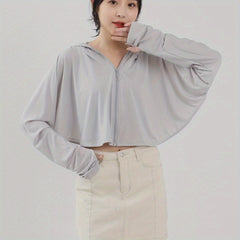 Ponytail Sunproof Shawl Summer Hoodie Sun Jacket UV Protection