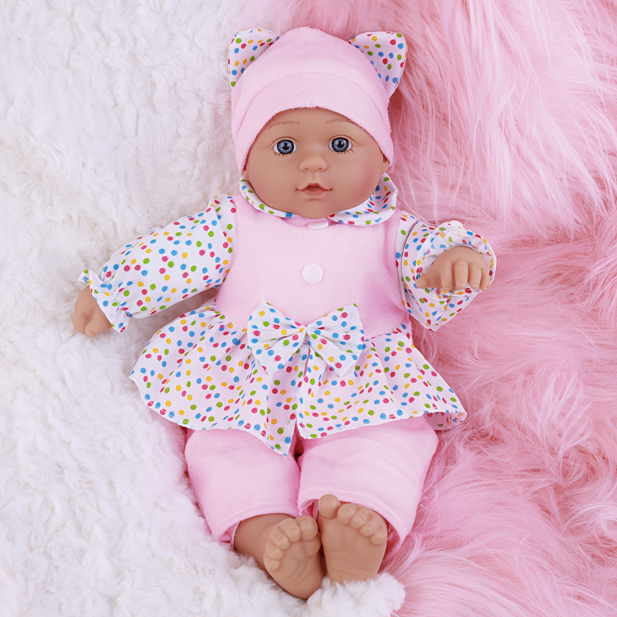 16" Reborn Baby Doll Soft Body Mixed Polyester Fiber Boys Girls Birthday